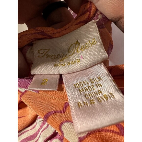 Tracy Reese 100% Silk Midi Dress Womens Size Small Floral Print - Picture 4 of 7